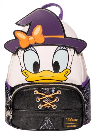Mini sac à dos Daisy Duck Sorcière d&#039;Halloween Cosplay Loungefly