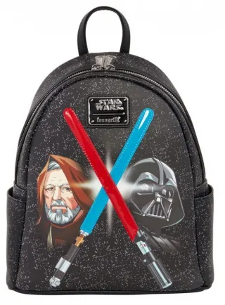 Mini sac à dos Dark Vador et Obi-Wan Sabres Laser Light Up Loungefly