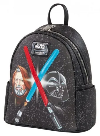 Mini sac à dos Dark Vador et Obi-Wan Sabres Laser Light Up Loungefly