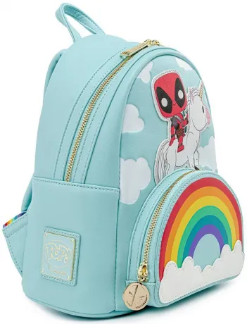 Mini sac à dos Deadpool 30ème Anniversaire Licorne Arc-en-ciel Pop! by Loungefly Loungefly