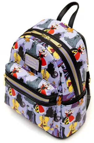 Mini sac à dos Disney Villains Impression Intégrale Loungefly