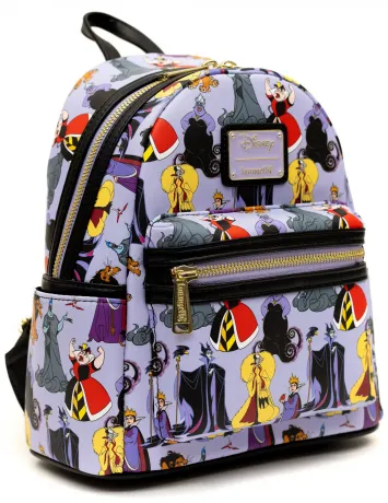 Mini sac à dos Disney Villains Impression Intégrale Loungefly