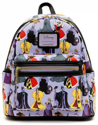 Mini sac à dos Disney Villains Impression Intégrale Loungefly