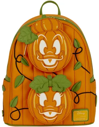Mini sac à dos Donald &amp; Daisy Jack-o&#039;-Lantern Glow Loungefly