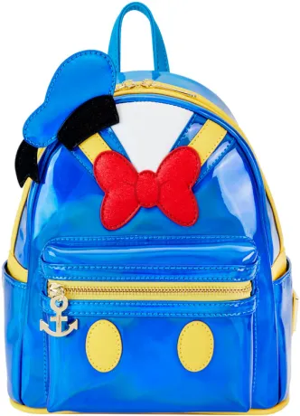 Mini sac à dos Donald Duck 90ème Anniversaire Cosplay Métallique Loungefly