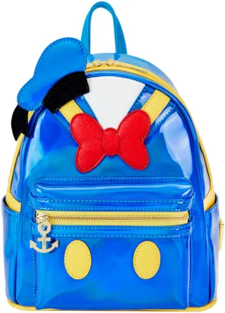 Mini sac à dos Donald Duck 90ème Anniversaire Cosplay Métallique Loungefly