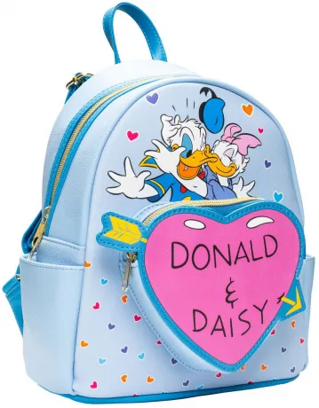 Mini sac à dos Donald Duck Donald et Daisy Cœurs Loungefly
