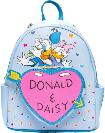 Mini sac à dos Donald Duck Donald et Daisy Cœurs Loungefly