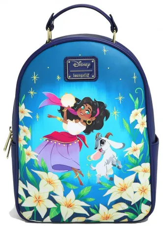 Mini sac à dos Esméralda et Djali Floral Loungefly