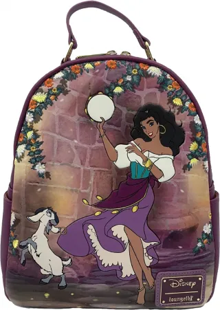 Mini sac à dos Esmeralda et Djali Scène Loungefly