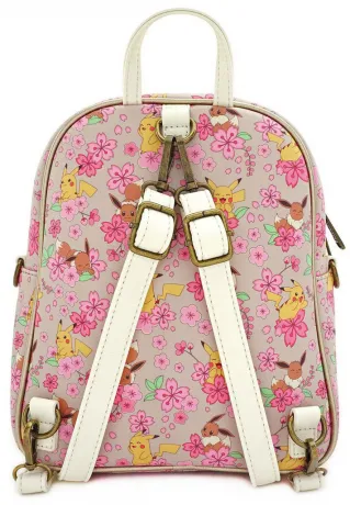 Mini sac à dos Evoli et Pikachu Impression intégrale florale Loungefly