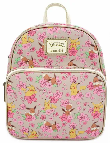 Mini sac à dos Evoli et Pikachu Impression intégrale florale Loungefly