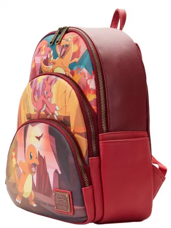 Mini sac à dos Triple Poches Évolutions de Salamèche Loungefly