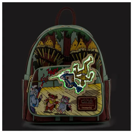 Mini sac à dos Ewoks and Droids Glow Loungefly