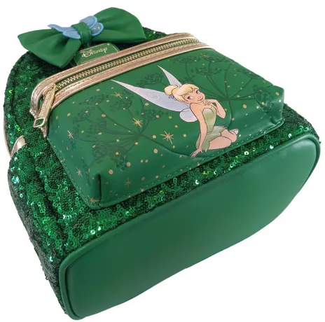Mini sac à dos Fée Clochette Vert émeraude Sequin Loungefly