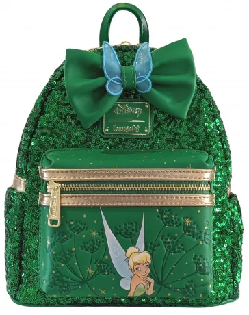 Mini sac à dos Fée Clochette Vert émeraude Sequin Loungefly