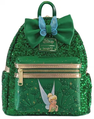Mini sac à dos Fée Clochette Vert émeraude Sequin Loungefly