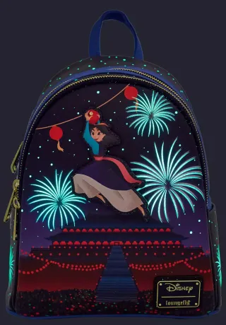 Mini sac à dos Feu d&#039;artifice Glow Loungefly