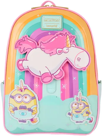 Mini sac à dos Fluffy Licorne Arc-en-ciel Loungefly