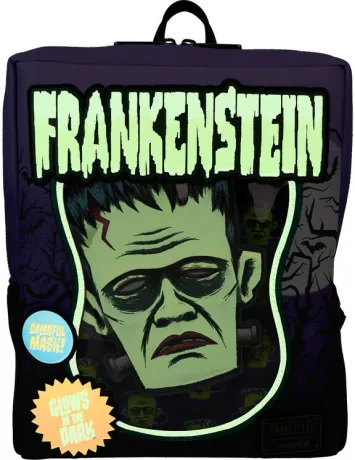Mini sac à dos Frankenstein Masque Glow avec porte-monnaie Loungefly