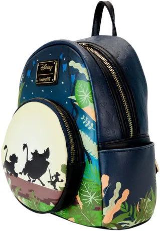 Mini sac à dos Glow 30ème Anniversaire Hakuna Matata Silhouette Loungefly