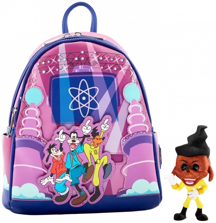 Mini sac à dos Glow Dingo, Max et Powerline Dansent avec Funko Pop (Bundle) Loungefly