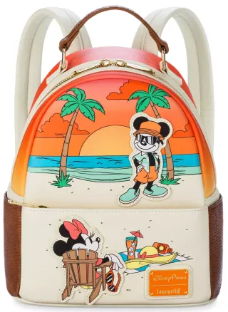 Mini sac à dos Glow Mickey et Minnie à la Plage Loungefly