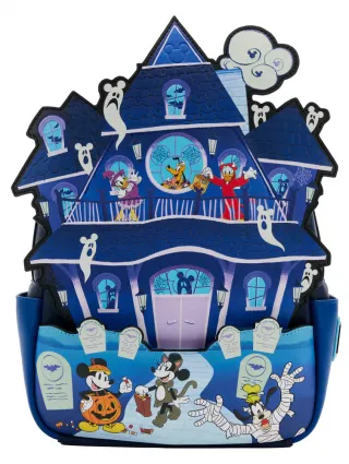Mini sac à dos Glow Mickey et ses Amis, Maison Hantée d&#039;Halloween Loungefly