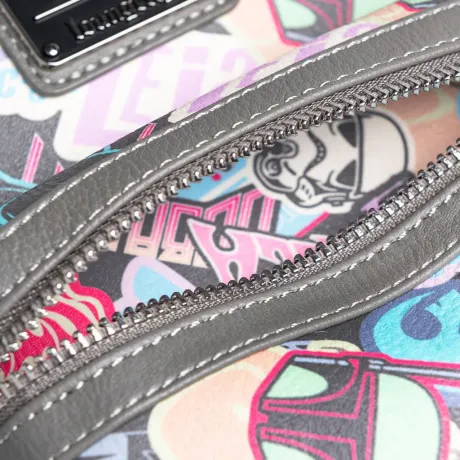 Mini sac à dos Graffiti Autocollant Graffiti Pastel Impression Intégrale Loungefly