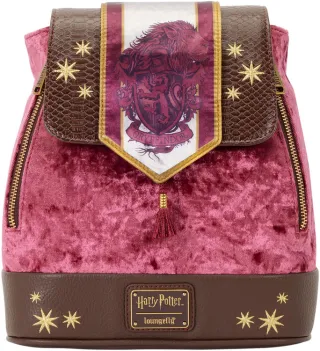 Mini sac à dos Gryffondor Bannière en velours Loungefly