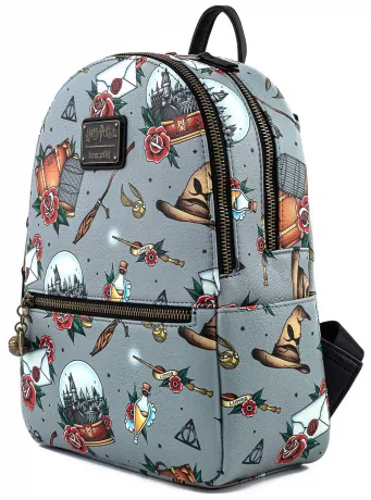 Mini sac à dos Tatouages Reliques Impression Intégrale Loungefly