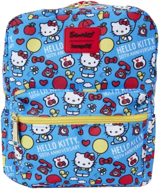 Mini sac à dos Hello Kitty 50ème Anniversaire Impression Intégrale Loungefly