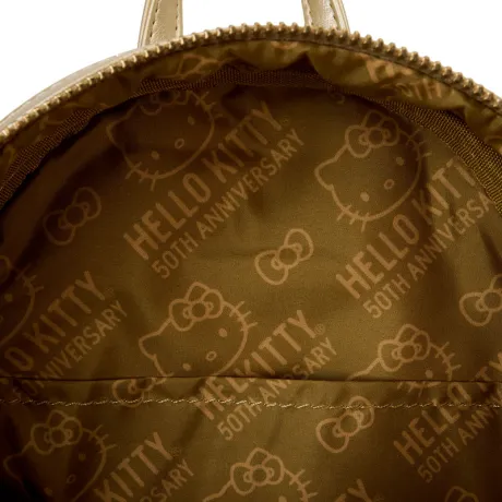 Mini sac à dos Hello Kitty 50ème Anniversaire Or Loungefly