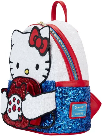 Mini sac à dos Hello Kitty 50ème Anniversaire Téléphone Sequin Loungefly