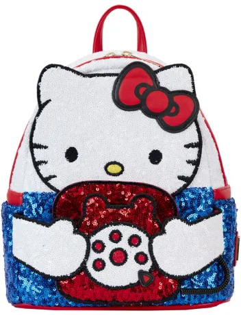 Mini sac à dos Hello Kitty 50ème Anniversaire Téléphone Sequin Loungefly
