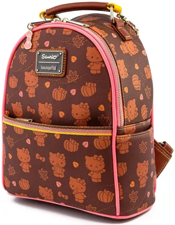 Mini sac à dos convertible Hello Kitty Pumpkin Spice Loungefly