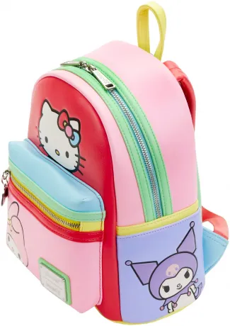 Mini sac à dos Hello Kitty et ses amis Color Block Loungefly