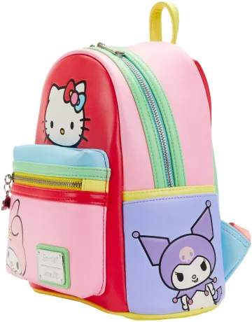 Mini sac à dos Hello Kitty et ses amis Color Block Loungefly