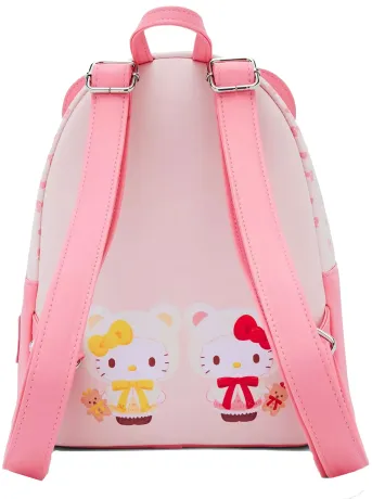 Mini sac à dos Hello Kitty &amp; Mimmy White Ourse en Peluche Loungefly