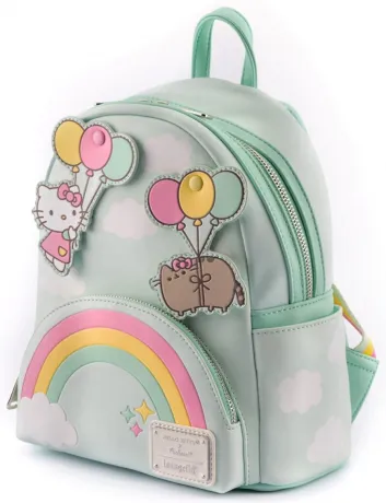 Mini sac à dos Hello Kitty &amp; Pusheen Ballons et Arc-en-ciel Loungefly