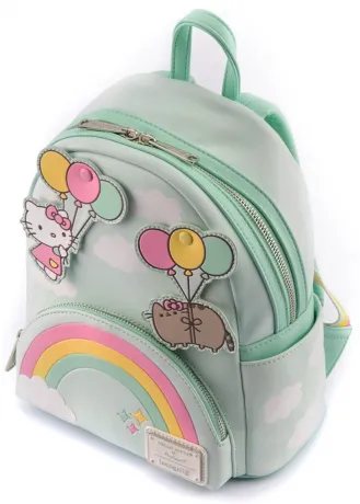 Mini sac à dos Hello Kitty &amp; Pusheen Ballons et Arc-en-ciel Loungefly