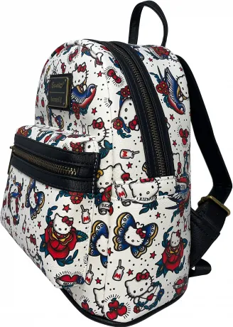 Mini sac à dos Hello Kitty Tatouage Impression Intégrale Loungefly