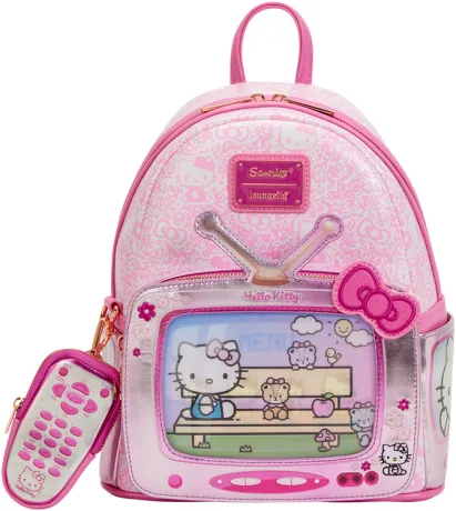 Mini sac à dos Hello Kitty Vintage TV Lenticulaire avec porte-monnaie Loungefly