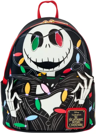 Mini sac à dos Jack Enveloppés de lumière Light Up Glow Loungefly