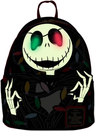 Mini sac à dos Jack Enveloppés de lumière Light Up Glow Loungefly