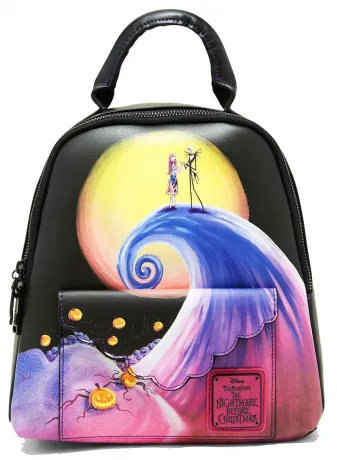 Mini sac à dos Jack et Sally Colline en Spirale Loungefly