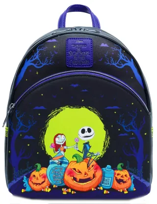 Mini sac à dos Jack &amp; Sally Citrouilles Loungefly