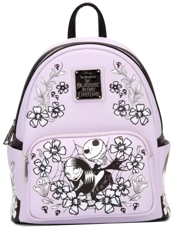 Mini sac à dos Jack &amp; Sally Floral Loungefly