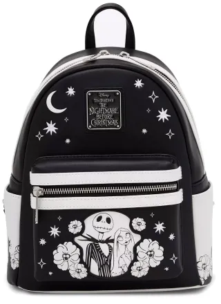 Mini sac à dos Jack &amp; Sally Floral Glow Loungefly