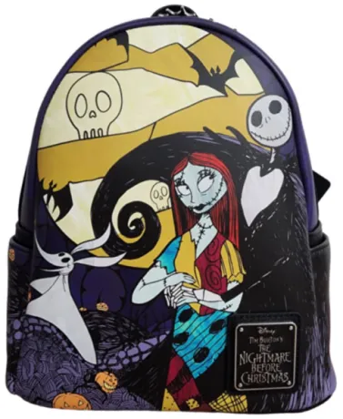 Mini sac à dos Jack, Sally &amp; Zero Loungefly